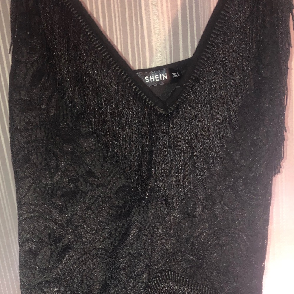 SHEIN Bodycon Fringe Dress